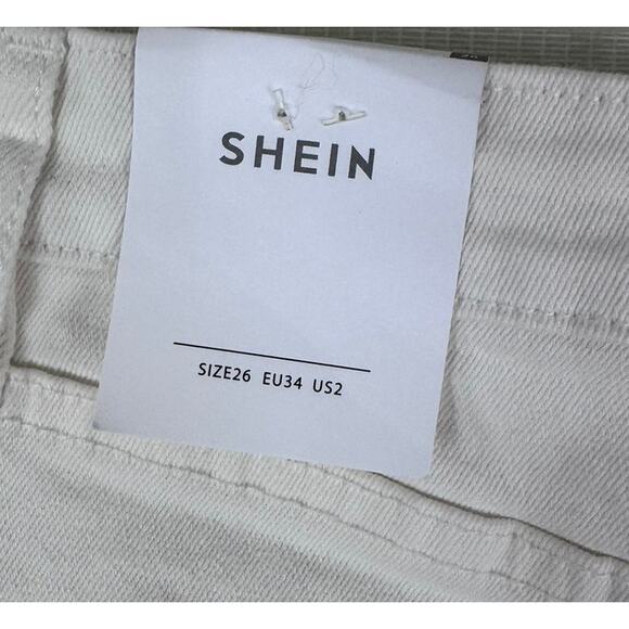 Shein Size 26 White Jeans NEW NWT - Picture 10 of 12
